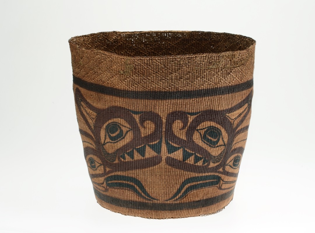 Basket painted by Charles Edenshaw and woven by his wife Isabella Edenshaw, Haida, 1921. Gift of the Art Association of Montreal, ACC1811 © McCord Stewart Museum