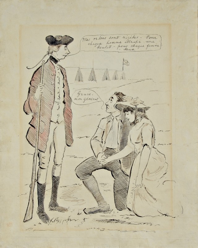 George Townshend, <i>General James Wolfe, at Quebec</i>, 1759. Gift of David Ross McCord, M1793, McCord Stewart Museum