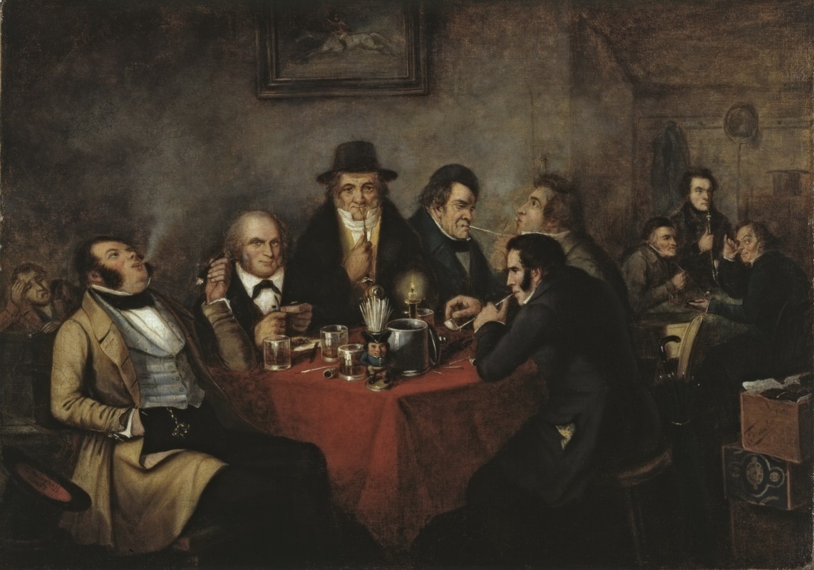 Cornelius Krieghoff, <i>The Shakspeare Club</i>, 1847. Gift of Mrs. E. R. Brodhead, M2000.95.1, McCord Stewart Museum