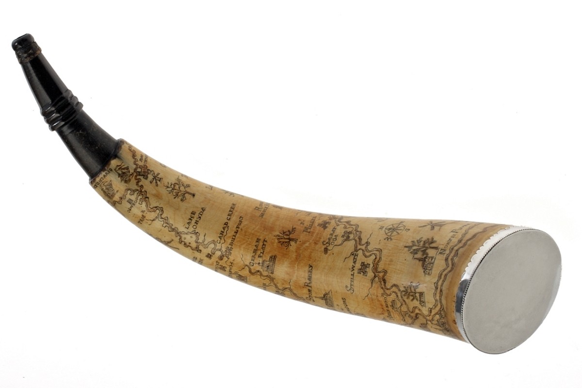 Powder horn, 1759. Gift of David Ross McCord, M6935, McCord Stewart Museum