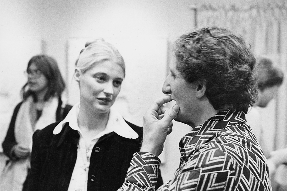 Gabor Szilasi, <i>Irene F. Whittome and Guido Molinari at the opening of the Irene F. Whittome exhibition at the Galerie Martal</i>, Montreal, October 1973, Gelatin silver print (2017), collection of the artist