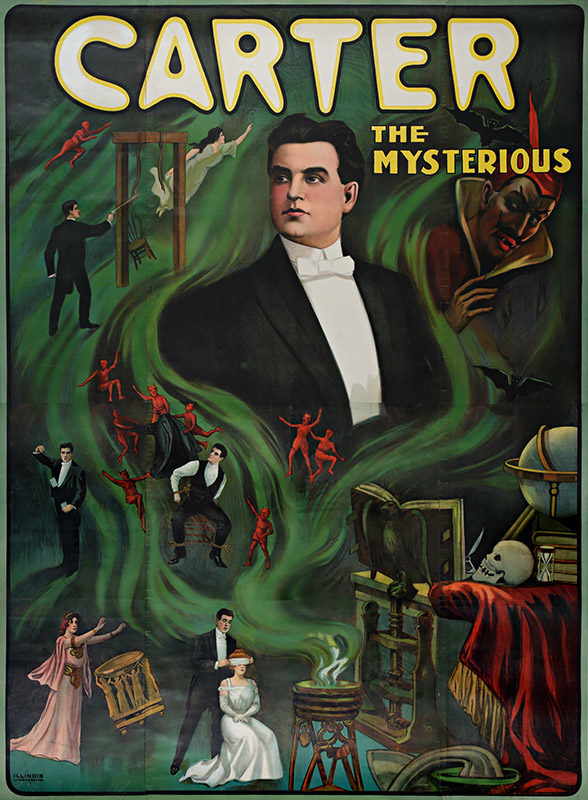 Illinois Litho Company, <i>Carter the Mysterious</i>, 1905. Purchase, funds graciously donated by La Fondation Emmanuelle Gattuso, M2014.128.86 © McCord Museum