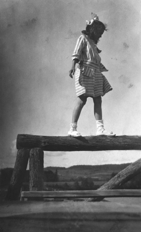 <i>Gilberte Christin at the Club on Lake Chapleau, La Minerve, Quebec</i>, 1918. Gift of the Cardaillac family, M2001.8.36.32, McCord Museum