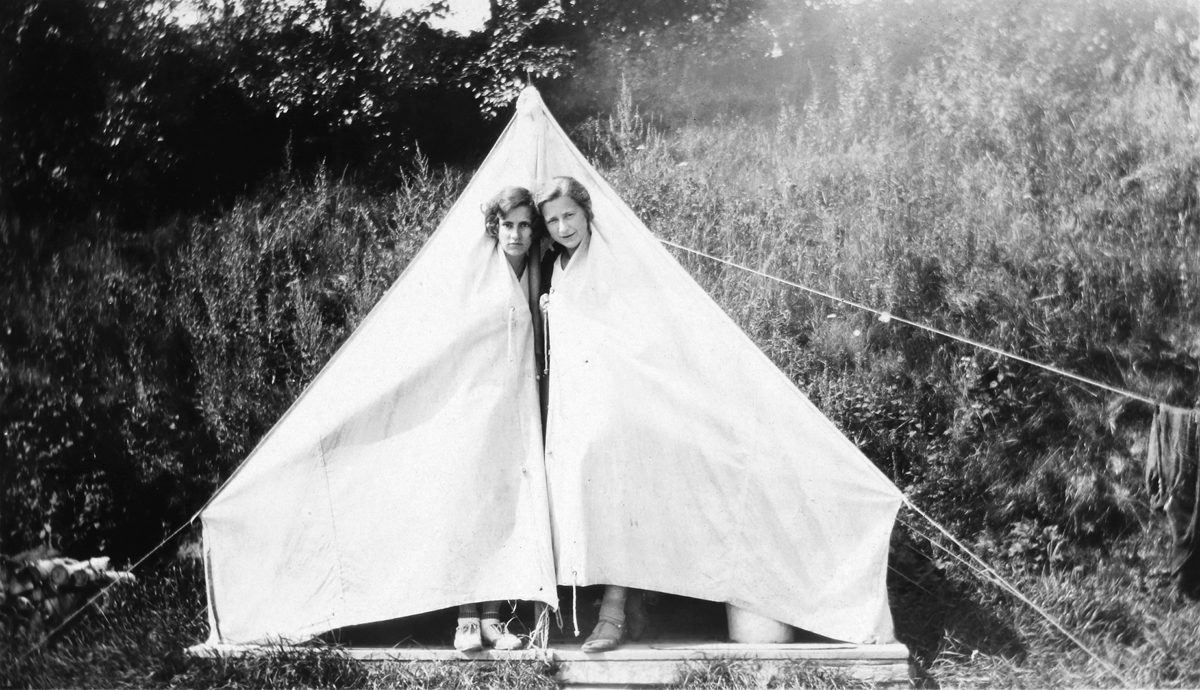 <i>“Two shots for 10 cts”: Gilberte Christin and her friend Yvette, Les Éboulements, Quebec, 1930</i>. Gift of the Cardaillac family, M2001.8.35.250, McCord Museum