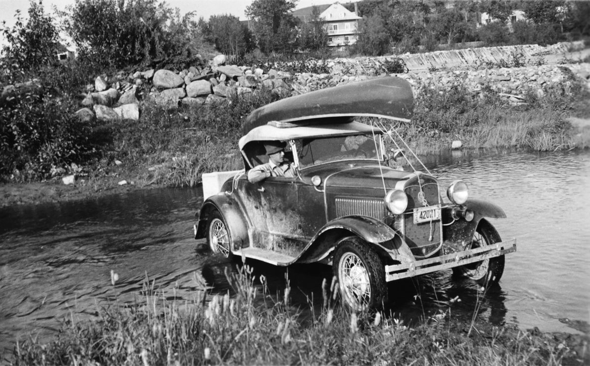John G. M. Le Moine, <i>Crossing the river by car, L'Isle-Verte, Quebec</i>, 1934, Gift of Anthony G. Lemoine, M2013.96.11.211, McCord Museum