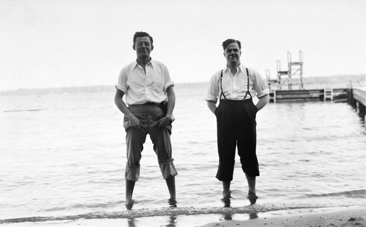 Attributed to Robert E. Cooper, <i>“Hot Footed”: Bob and Albert at St. Lawrence Park, Brockville, Ontario</i>, 1938. Gift of Marjorie D. Cooper Gawley, M2004.94.37.80, McCord Museum