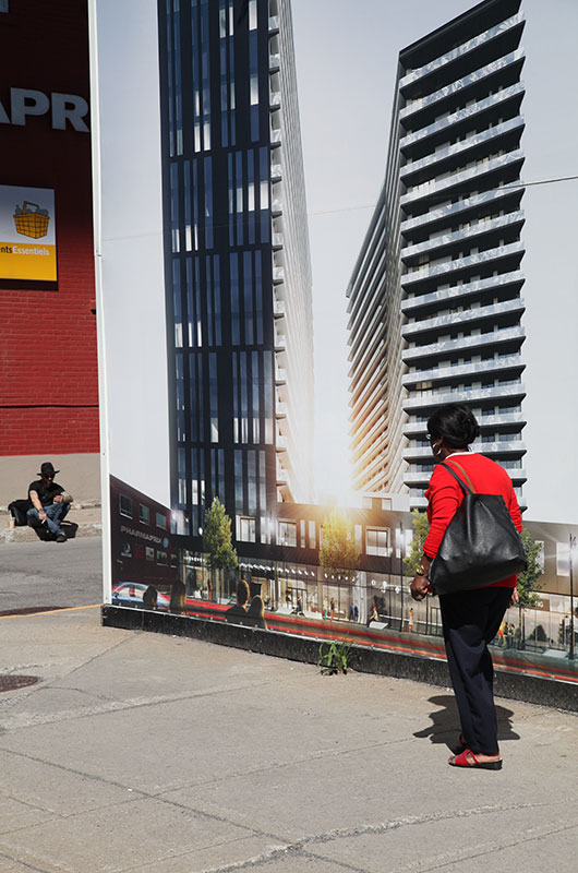 Robert Walker, <i>Vue vers le sud depuis les rues Wellington et Shannon</i> / <i>Looking south on Wellington and Shannon streets</i>, 2019