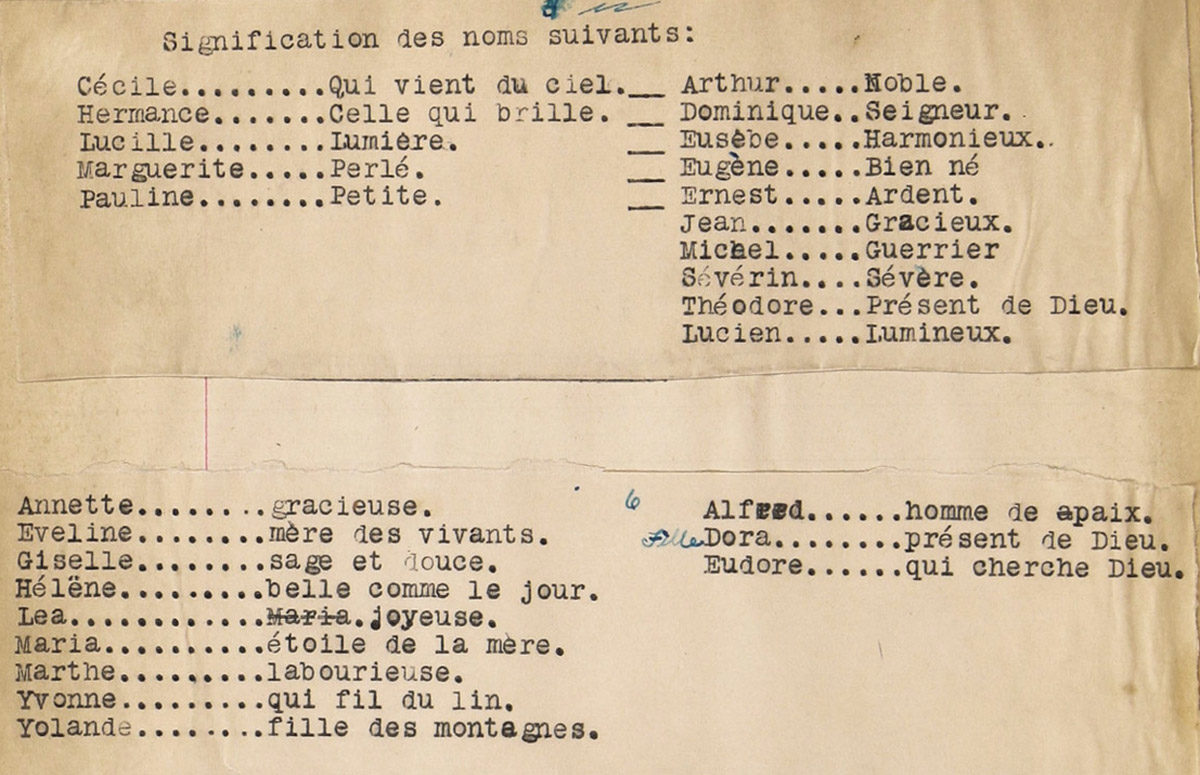 Extrait du spicilège de Gilberte Christin (1906-1977) (détail), 1918-1921. Don de la Famille Cardaillac, Fonds Gilberte Christin de Cardaillac P573, M2001.8.2 © Musée McCord