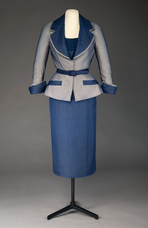 Ensemble tailleur de jour, <i>Pentecôte</i>, Christian Dior, Collection printemps-été 1950. Don de Dorothy C. Lindsay, M966.96.15.1-3 © Musée McCord