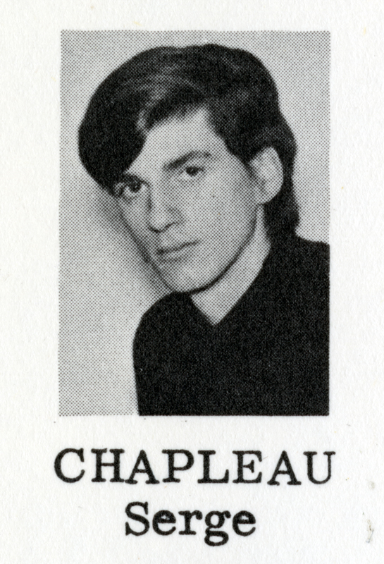 <i>Serge Chapleau at the École des Beaux-Arts de Montréal</i>, 1965-1966. UQAM Archives École des beaux-arts de Montréal Fonds, 5P-510/6 T15