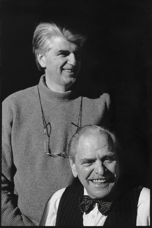 <i>Serge Chapleau and Robert LaPalme (1908-1997), the father of modern caricature in Quebec</i>, 1995. Gift of Serge Chapleau, M2019.127.2.33 © McCord Museum