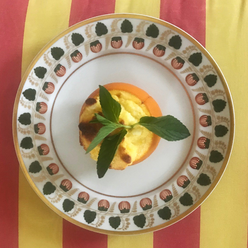 Individual Orange Soufflés, prepared by Suzanne, President and Chief Executive Officer