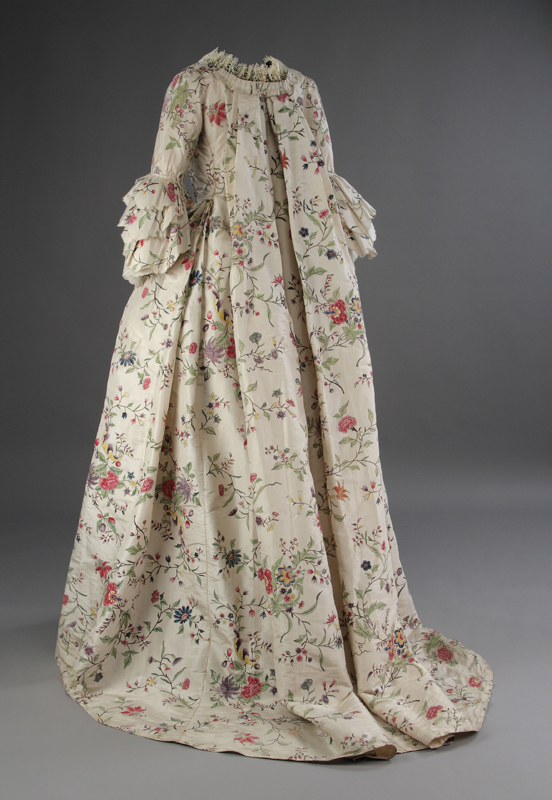 Wedding dress, 1763. Gift of Stephanie Hensley, M973.93.1.1-5 © McCord Museum