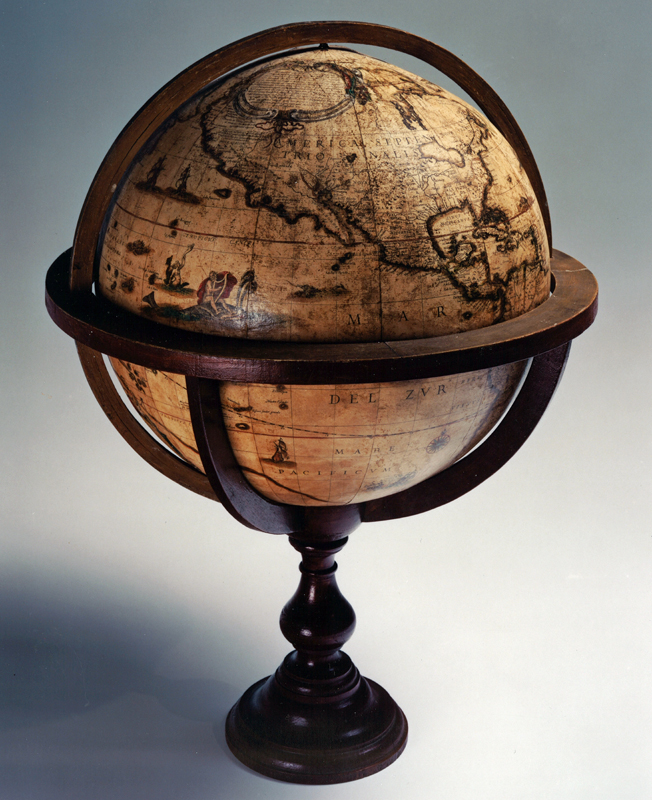 Terrestial globe, Matthäus Greuter, 1632. 1968.8.1, McCord Stewart Museum