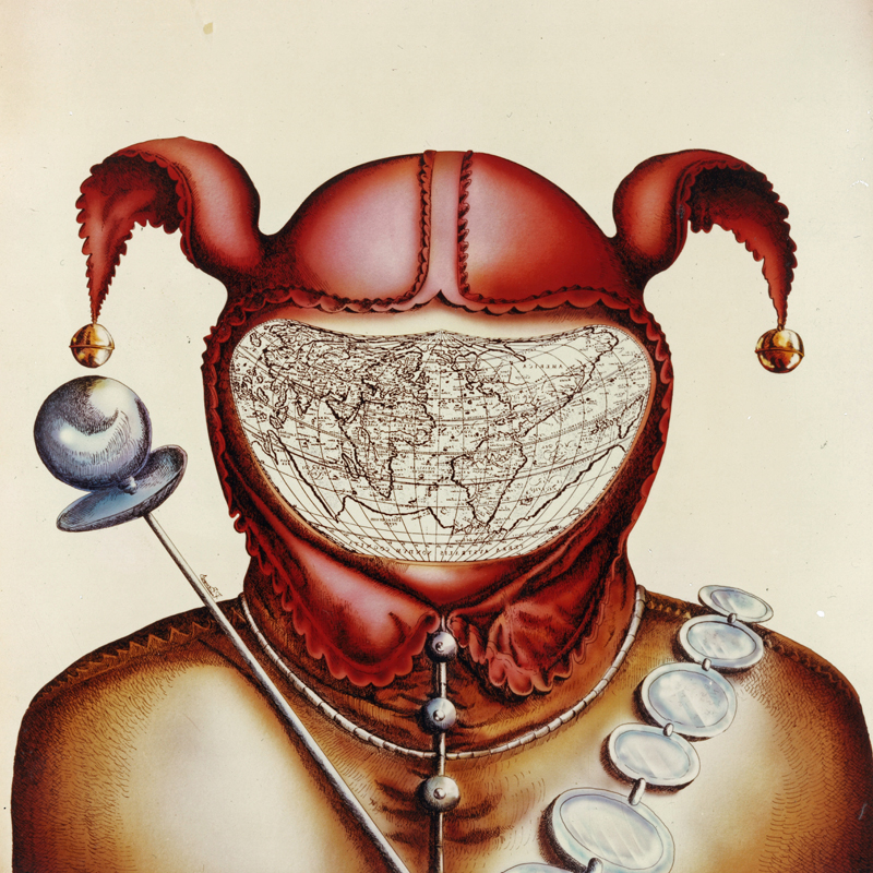 Jodocus Hondius l’Ancien, <i>Nosce Te Ipsum [Connais-toi toi-même]</i> (détail), 1590. 1979.523, Musée McCord Stewart