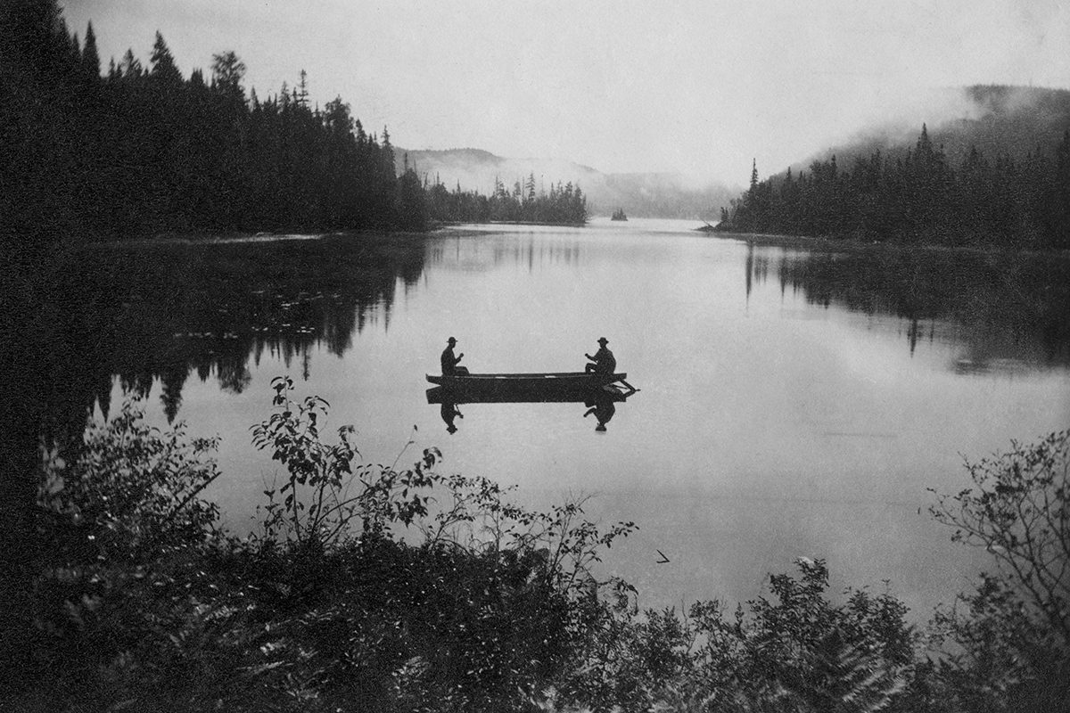Alexander Henderson, <i>Canoe on a Lake</i>,about 1865. MP-0000.1828.54.3, McCord Stewart Museum