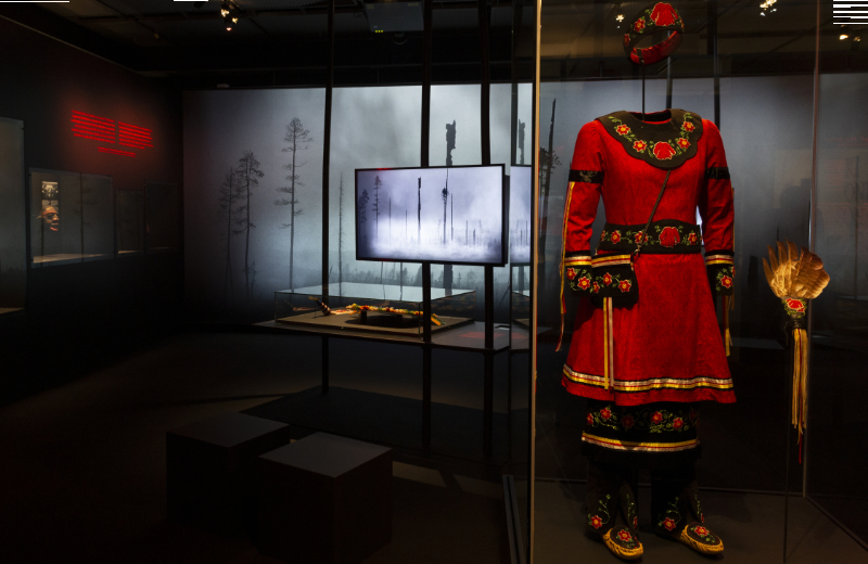 Exhibition <i>Indigenous Voices of Today: Knowledge, Trauma, Resilience</i>. Photo © Roger Aziz, McCord Stewart Museum