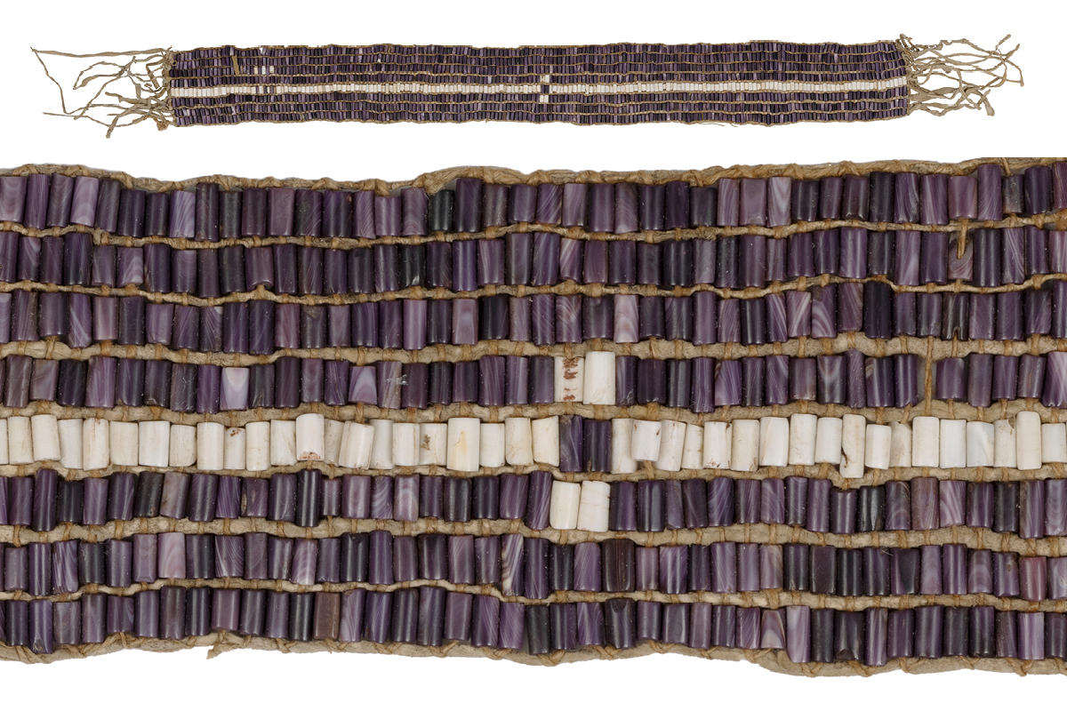 Wampum belt,
Huron-Wendat?, 1700s. Gift of David Ross McCord, M1908, McCord Stewart Museum
