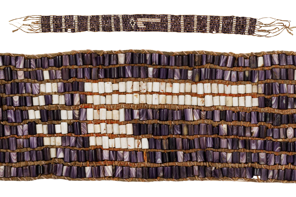 Collier de wampum, Huron-Wendat, 1760-1815. Don de David Ross McCord, M20401, Musée McCord Stewart