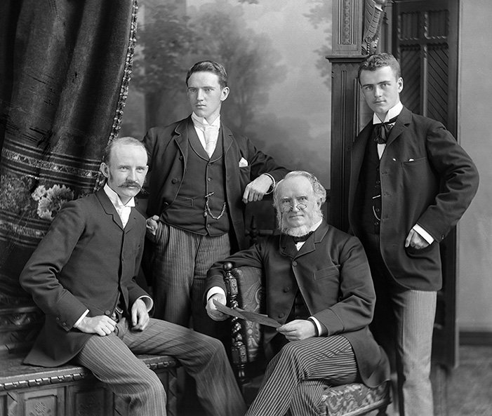 Wm. Notman & Son, <i>William Notman and his sons William McFarlane, George and Charles</i>, 1890. McCord Stewart Museum, II-93256