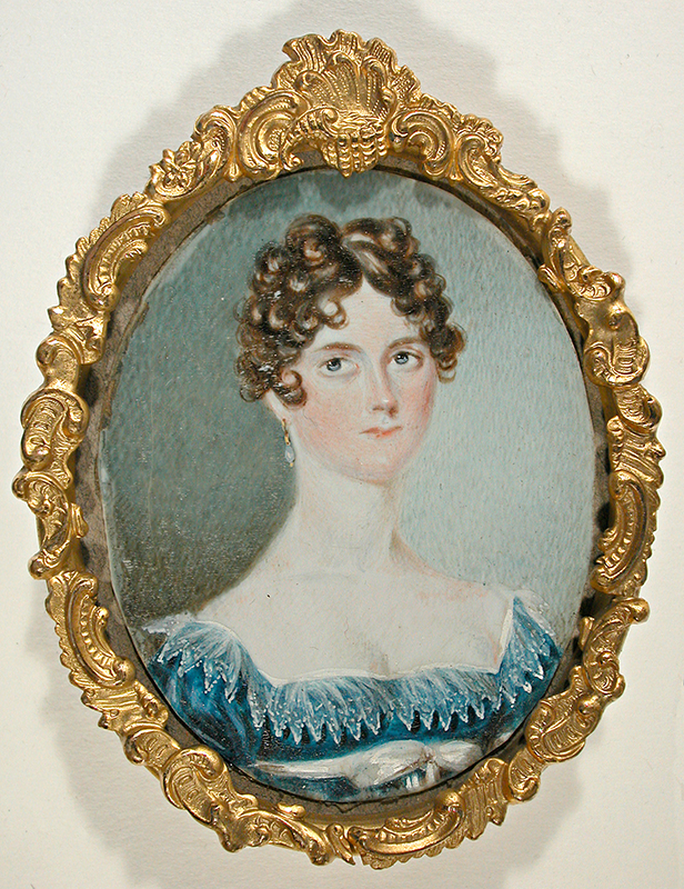 Artiste inconnu·e, Portrait miniature d’Ann Dering Monk, 1817, Musée McCord Stewart, M22345