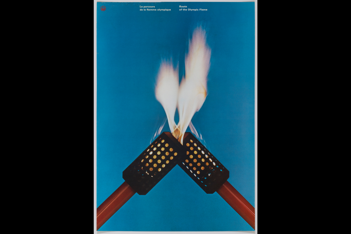 Raymond Bellemare et François Dumouchel, <i>Parcours de la flamme olympique</i>, 1975. Musée McCord Stewart, © COJO 76