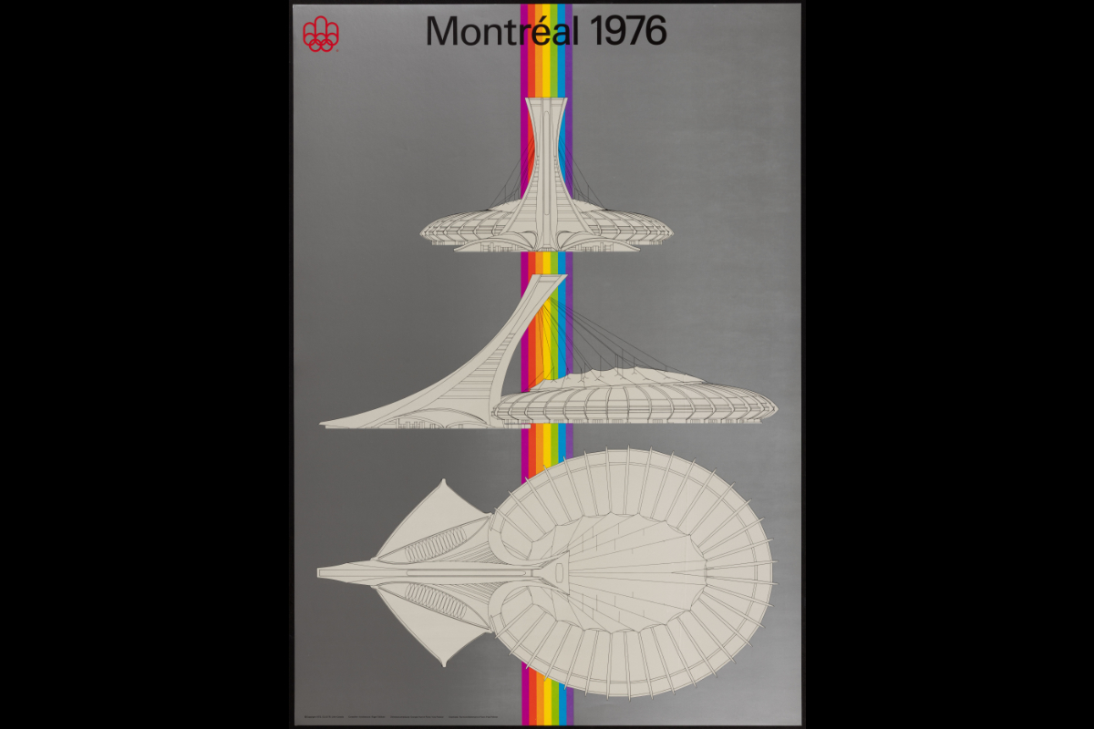 Pierre-Yves Pelletier, <i>The Olympic Stadium</i>, about 1973. Gift of the Organizing Committee for the Games of the XXI Olympiad (COJO), M976.178.27, McCord Stewart Museum, © COJO 76